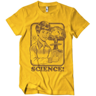 Tričko Steven Rhodes - Science! (Tmavo-žlté)