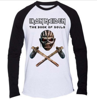 Tričko dlhý rukáv Iron Maiden - Baseball - Axe Colour 