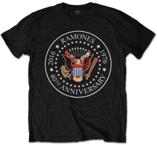 Tričko Ramones - 40th Anniversary Seal