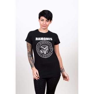 Dámske tričko Ramones - Seal, čierne