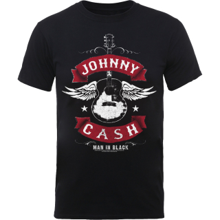 Tričko Johnny Cash - Winged Guitar