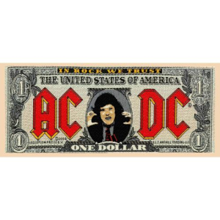 Malá nášivka AC/DC - Bank Note