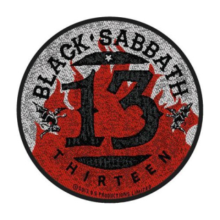 Malá nášivka - Black Sabbath - 13 Flames Circular