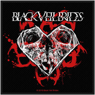Malá nášivka - Black Veil Brides - Skull & Heart