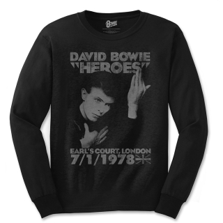 Tričko dlhý rukáv David Bowie - Heroes Earls Court