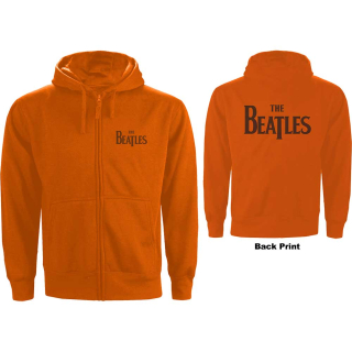 Mikina so zipsom The Beatles - Drop T Logo (oranžová)