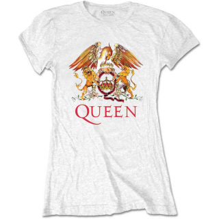 Dámske tričko Queen - Classic Crest (biele)