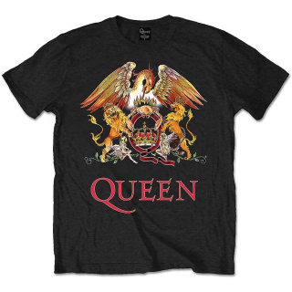 Tričko Queen - Classic Crest (čierne)