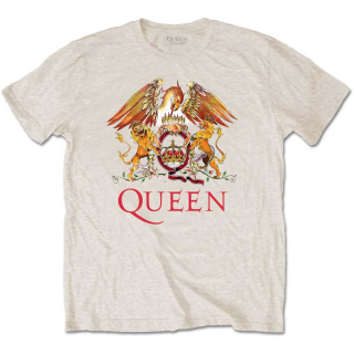 Tričko Queen - Classic Crest (pieskové)