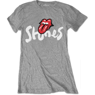 Dámske tričko The Rolling Stones - No Filter Brush Strokes (šedé)